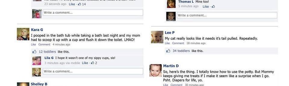 If Toddlers Used Facebook